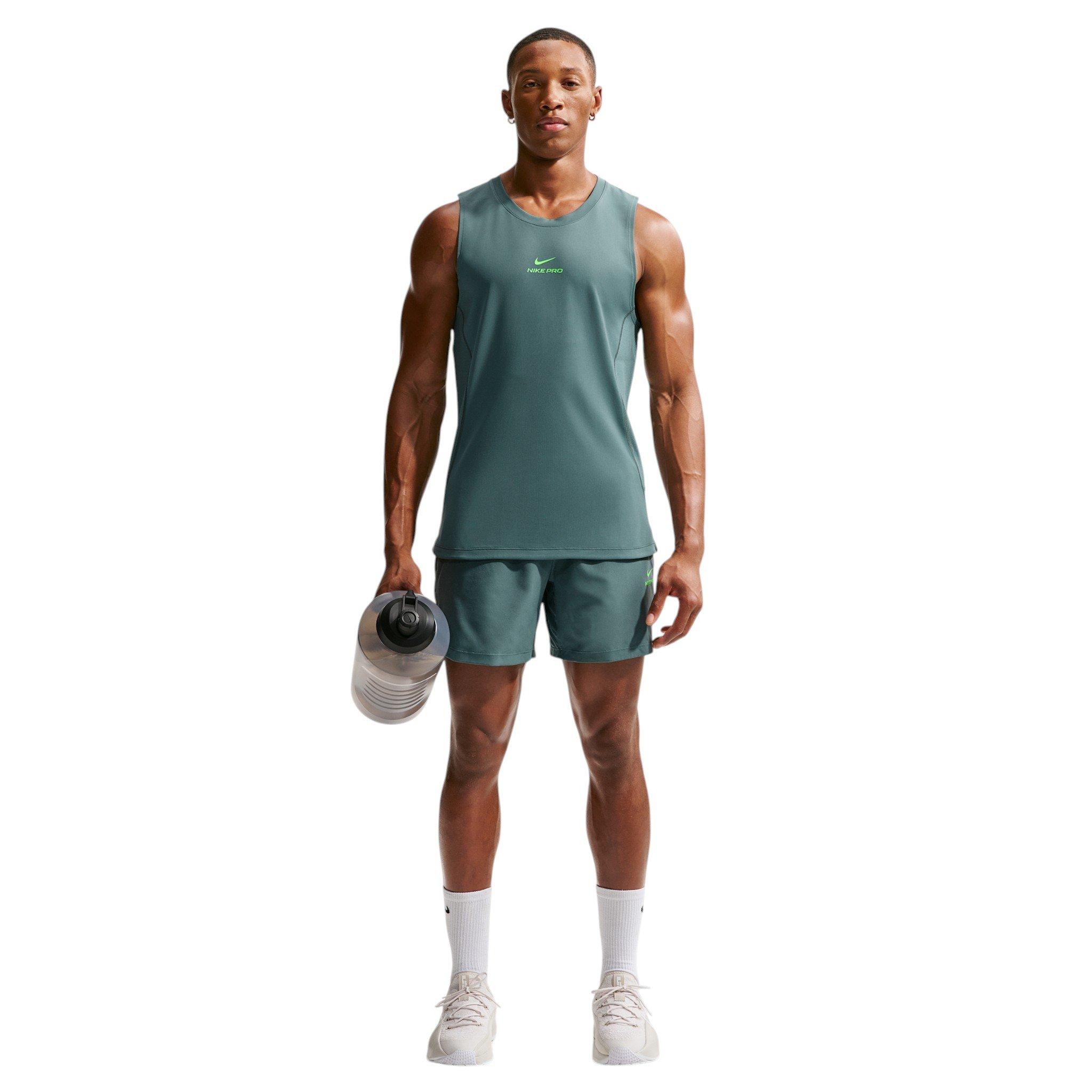 Nike Men's Pro Training Dri-FIT 6" Shorts - Green - GREEN